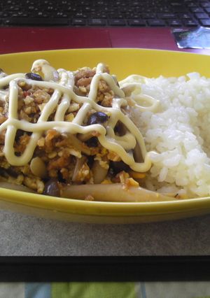 ピリ辛！きのこガパオ飯！-レシピのメイン写真