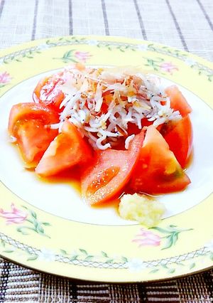 トマトとシラスを生姜ポン酢で♪-レシピのメイン写真