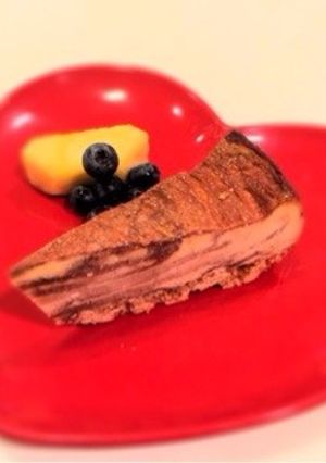 特濃絶品マーブルチョコレートチーズケーキ-レシピのメイン写真