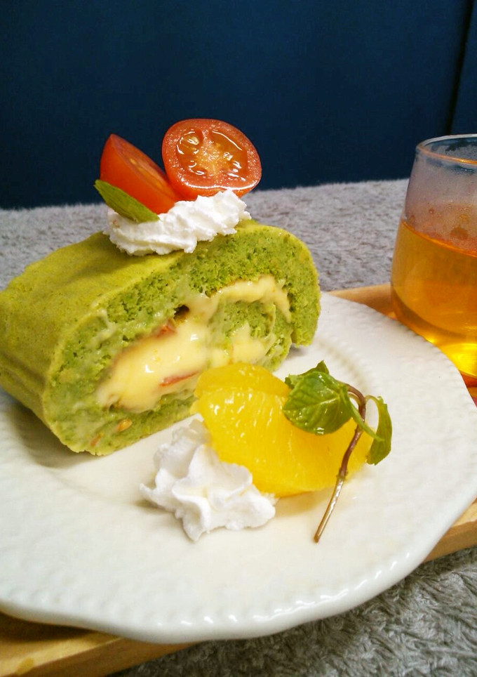え？！ほうれん草とトマトのまき～！-レシピのメイン写真