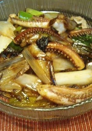 ビールに合う！！簡単ねぎげそガリバタ❤-レシピのメイン写真