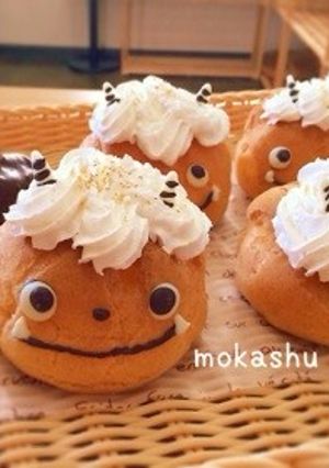 節分に！鬼さんのシュークリーム。-レシピのメイン写真
