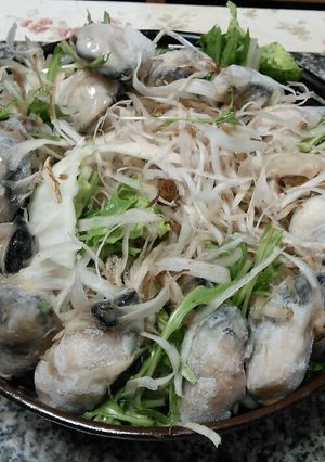 牡蠣を囲む野菜鍋-レシピのメイン写真