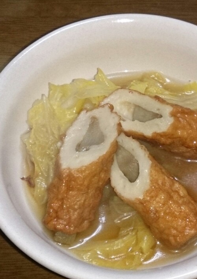 ごぼう天と白菜の煮物-レシピのメイン写真