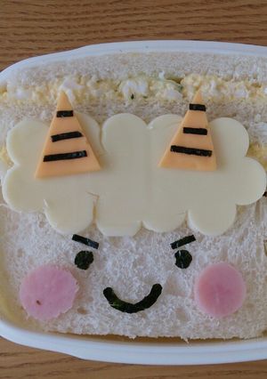 キャラ弁★鬼のサンドイッチ-レシピのメイン写真