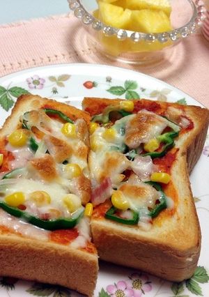 定番のピザトースト-レシピのメイン写真