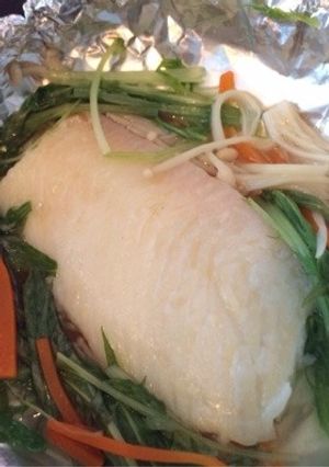 超簡単☆白身魚のホイル蒸し-レシピのメイン写真