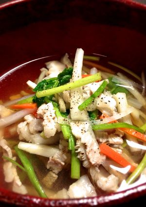 黒胡椒とウドが香る＊春野菜 沢煮腕-レシピのメイン写真