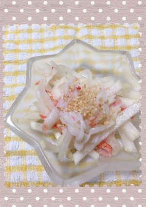 カニカマと大根の酢の物-レシピのメイン写真