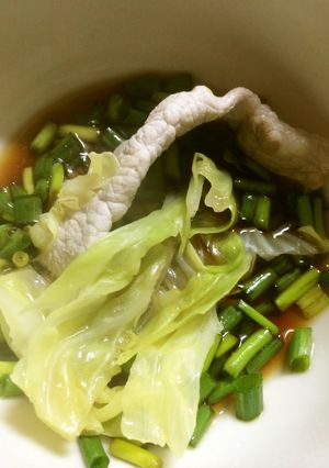 超簡単、豚肉とキャベツのぽん酢鍋-レシピのメイン写真