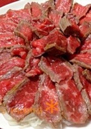 牛もも肉のたたき♡-レシピのメイン写真