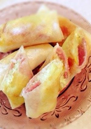ポテトと生ハムの洋風春巻き〜バジル風味☆-レシピのメイン写真