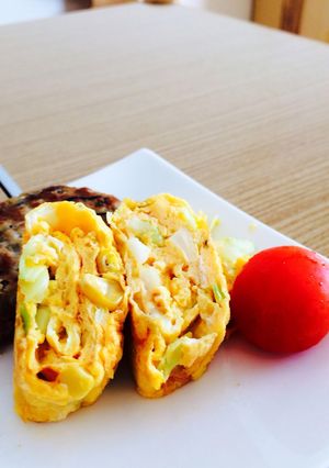 コールスローリメイク 卵焼き-レシピのメイン写真