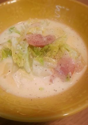 白菜とベーコンのクリーム煮-レシピのメイン写真