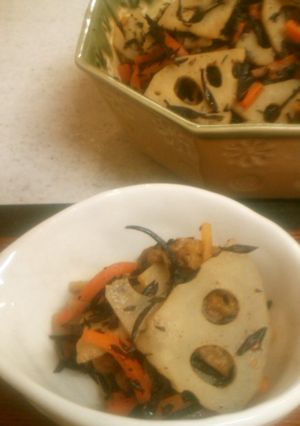 蓮根きんぴら＋ひじき煮☆栄養士ママ-レシピのメイン写真