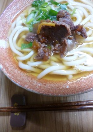 ぼっかけうどん-レシピのメイン写真