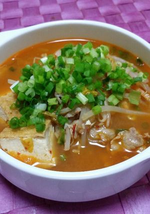 ☆クセになる厚揚げのキムチスープ★-レシピのメイン写真