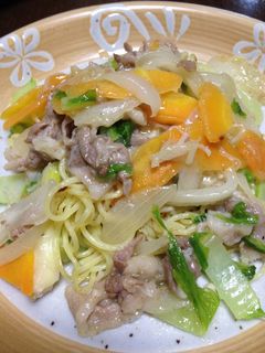 青いレモンのあんかけ塩焼きそば-レシピのメイン写真