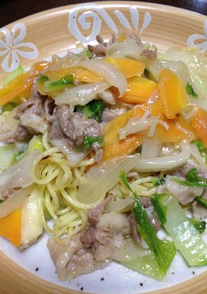 青いレモンのあんかけ塩焼きそば-レシピのメイン写真