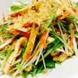 水菜とカリカリ油揚げの味ポンサラダ