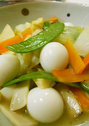 創味シャンタンDXで野菜だけの八宝菜♪-レシピのメイン写真
