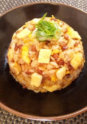 納豆と油揚げのチャーハン-レシピのメイン写真