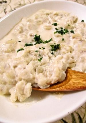 酒かす入り♡コク旨押し麦の豆乳リゾット-レシピのメイン写真