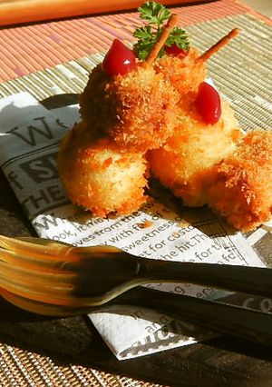 お弁当にも❤ウズラ＆ウインナー串フライ♬-レシピのメイン写真