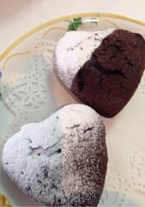 ハートのプチガトー☆クランベリー&クルミ-レシピのメイン写真