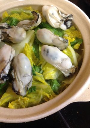 土鍋で牡蠣ポン-レシピのメイン写真