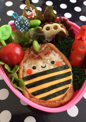 【キャラ弁】いなりde鬼さん-レシピのメイン写真