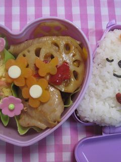 ☆お弁当にレンコンの肉巻き甘辛炒め☆-レシピのメイン写真