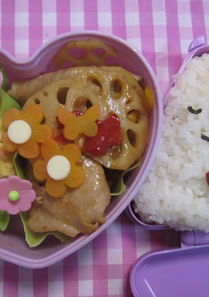 ☆お弁当にレンコンの肉巻き甘辛炒め☆-レシピのメイン写真