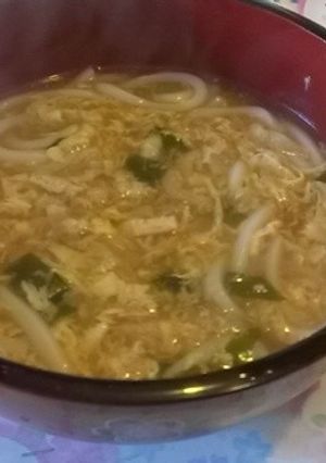 あったか！かき玉うどん-レシピのメイン写真