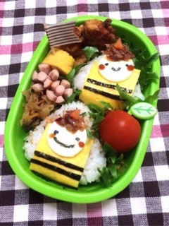簡単キャラ弁♪ おにぎりde 節分鬼さん-レシピのメイン写真