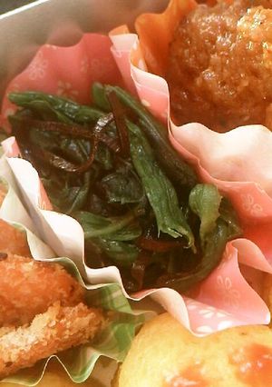 お弁当に☆塩昆布でホウレン草の簡単ナムル-レシピのメイン写真