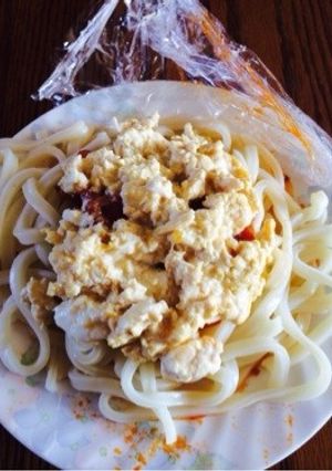 意外！けど美味しいオムうどん-レシピのメイン写真