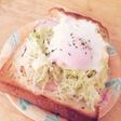 たっぷりキャベツと卵のトースト