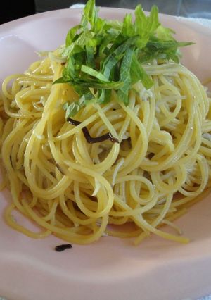 塩コンブ×シラス×長ねぎのパスタ-レシピのメイン写真