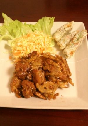 鶏ごぼうの甘辛揚げ☆蓮根フライ入り♪-レシピのメイン写真