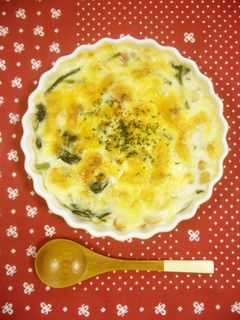 栄養満点☆ほうれん草と水煮大豆のグラタン-レシピのメイン写真