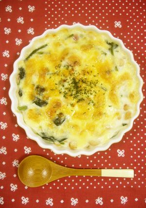 栄養満点☆ほうれん草と水煮大豆のグラタン-レシピのメイン写真