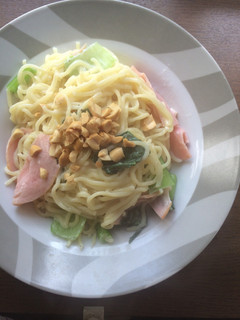 レンジで簡単♡ ミルクピーナッツ焼きそば-レシピのメイン写真