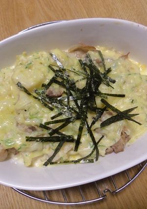 長芋と豚バラのごまソースグラタン-レシピのメイン写真