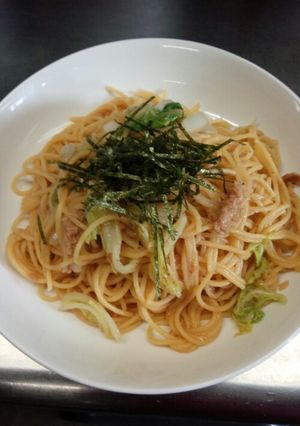 ハズさない味!?白菜とツナのパスタ-レシピのメイン写真