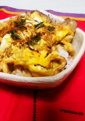 時短簡単格安、何とも言えヌ美味なアブ玉丼-レシピのメイン写真