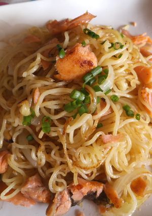 鮭の塩焼きそば-レシピのメイン写真