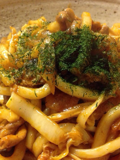 ごぼう入り焼きうどん。-レシピのメイン写真