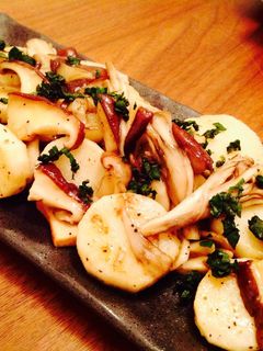 長芋きのこの和風バターソテー〜大葉の香〜-レシピのメイン写真