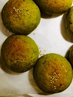 抹茶のまるパン-レシピのメイン写真